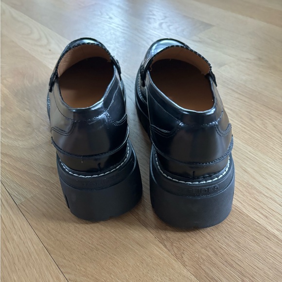 J/Slides black lug sole loafers Size 8.5 - Picture 5 of 11